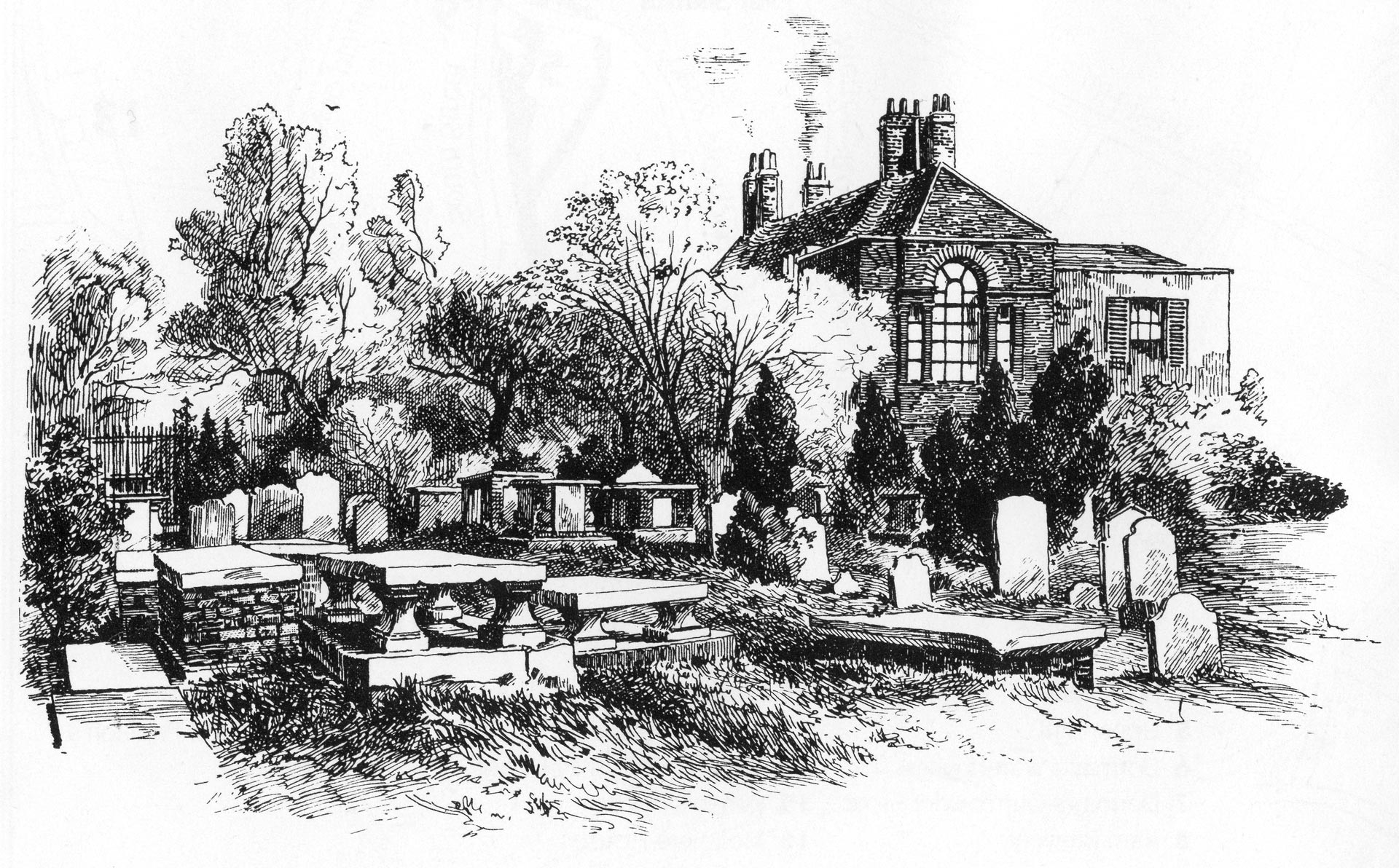 The restored Huguenot memorial plaque at Mount Nod. No date or artist information.