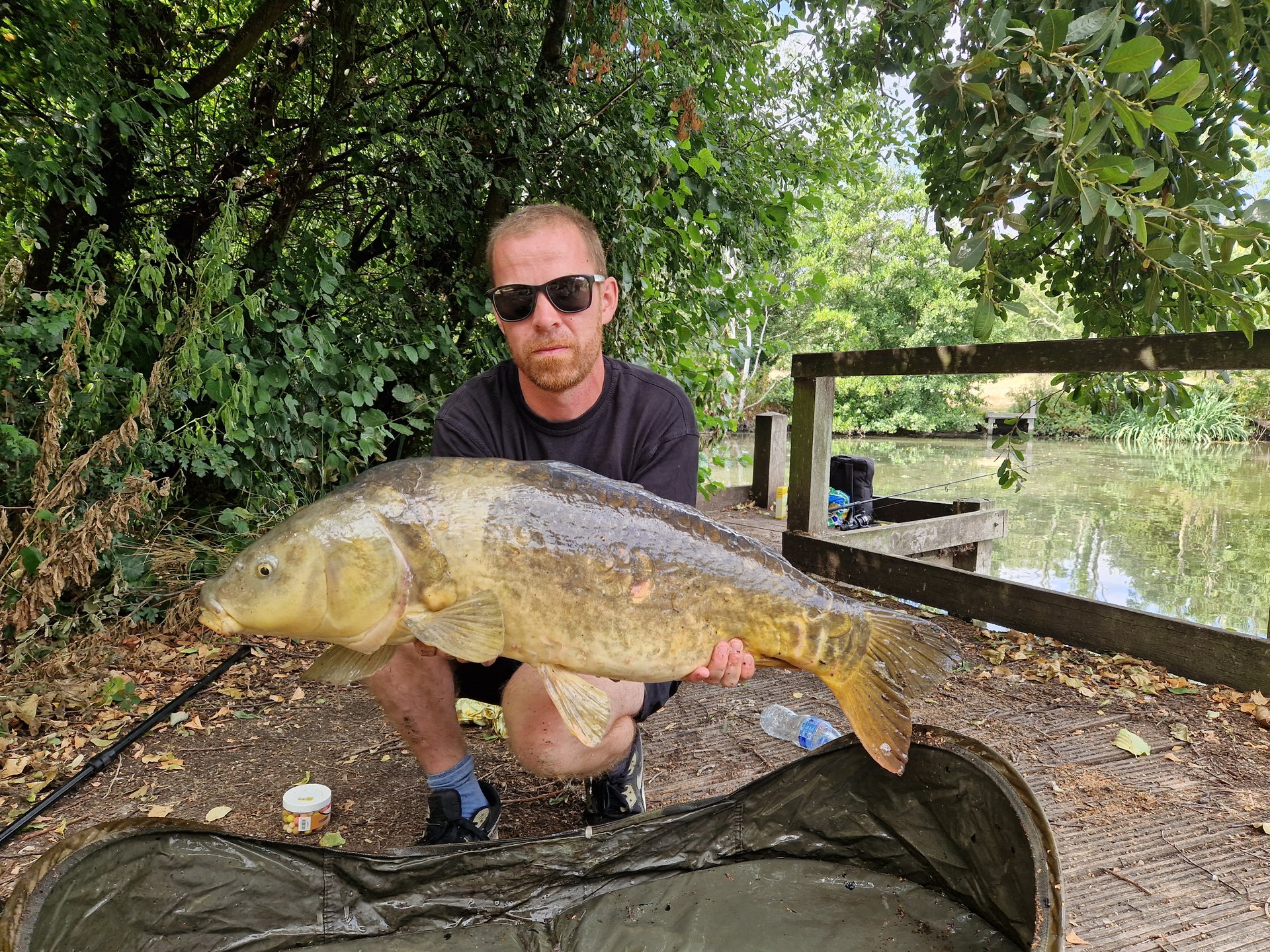 Danny Cowan with a carp