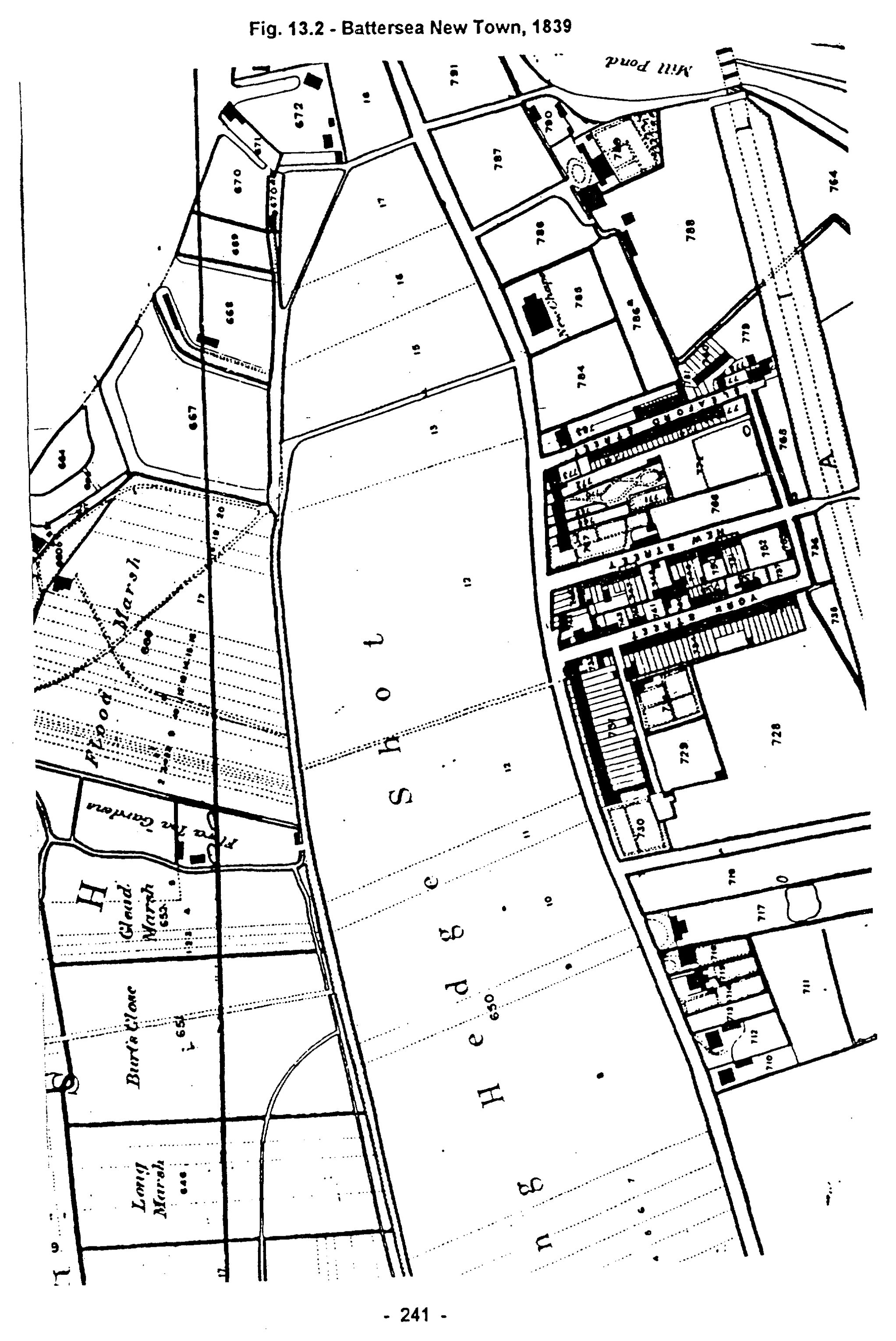 Fig. 13.2 – Battersea New Town, 1839