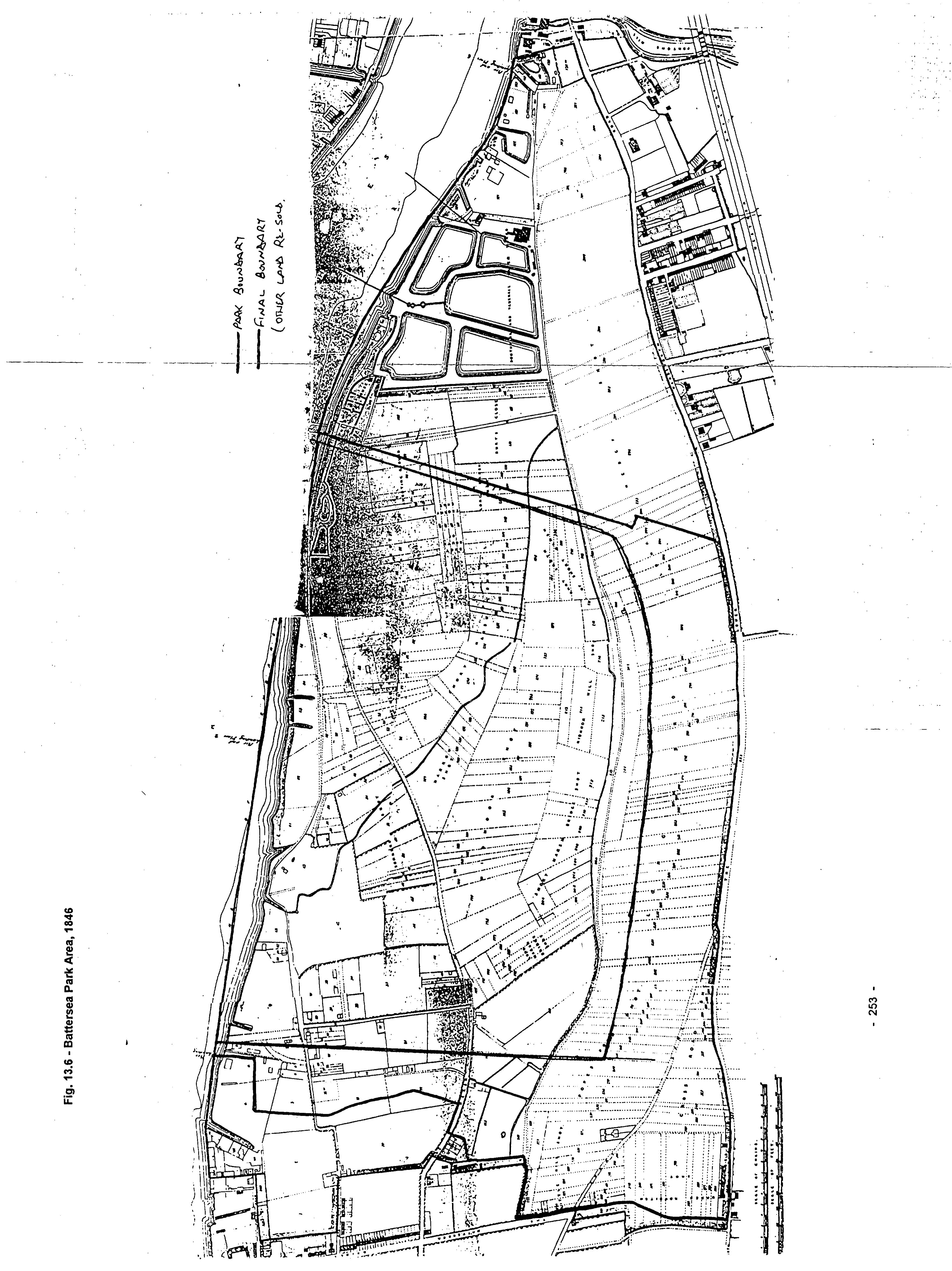 Fig. 13.6 – Battersea Park Area, 1846