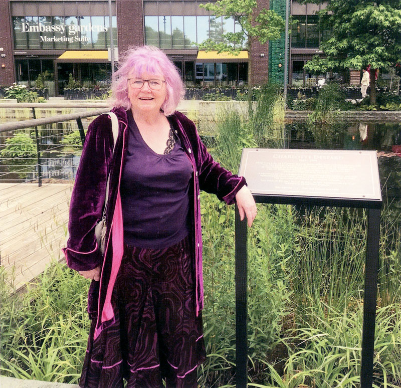 Jeanne Rathbone photographed in Embassy Gardens