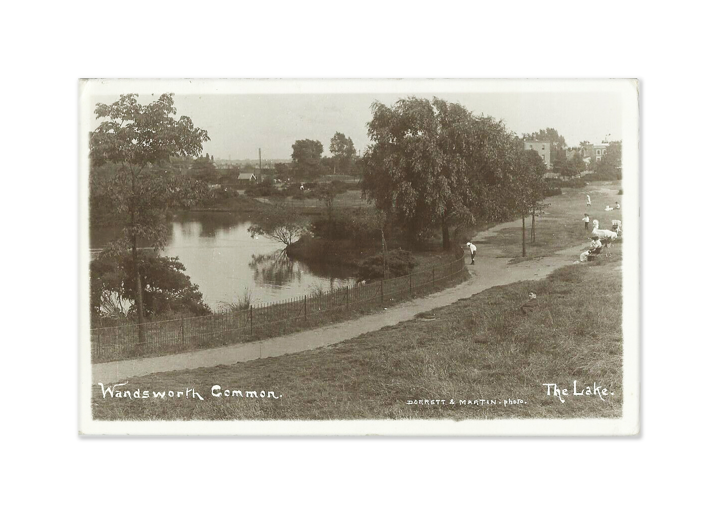 Photograph of the Wandsworth Common lake by Dorrett and Martin