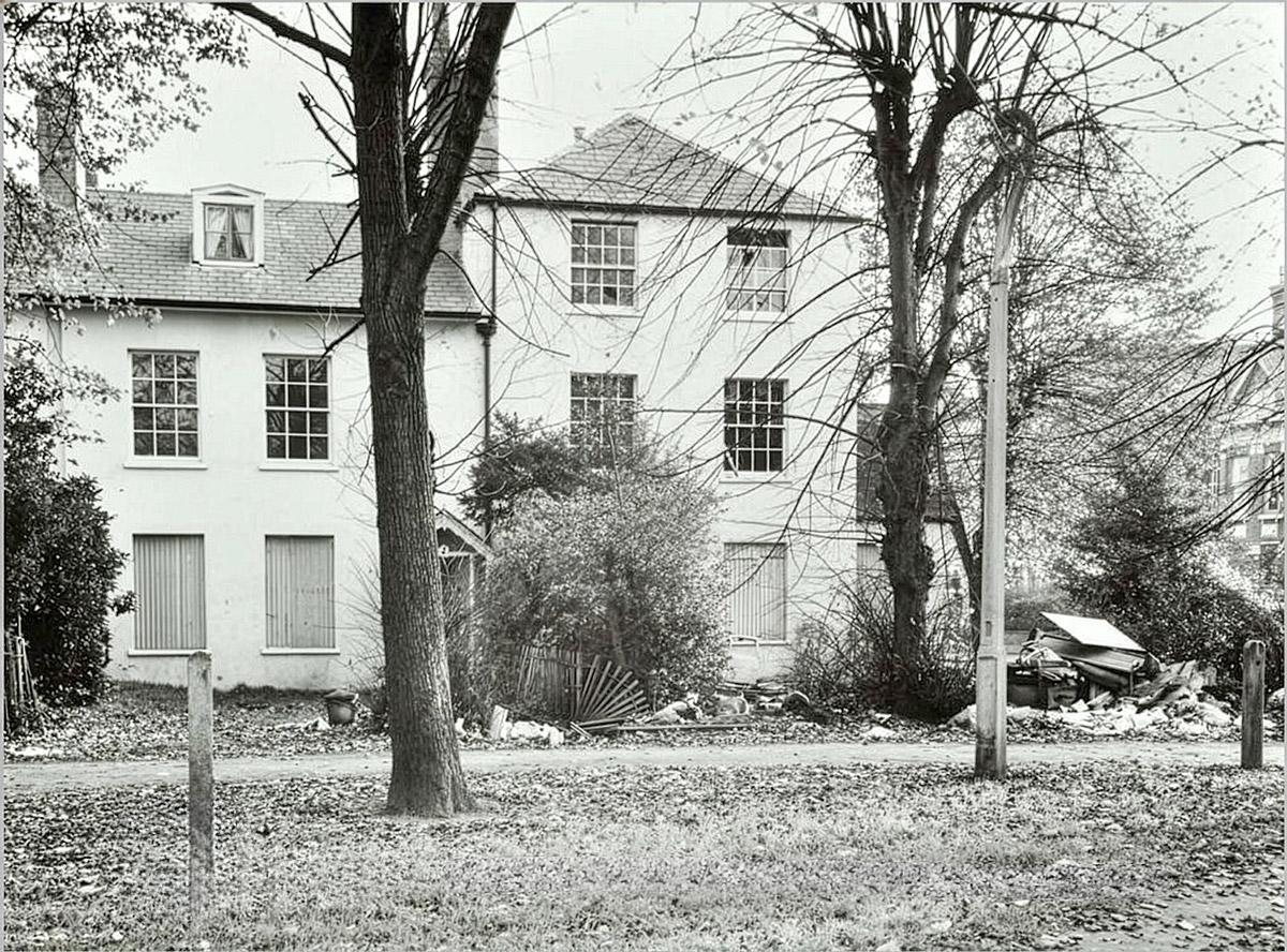 Heathfield Gardens cottages, dilapidated and expecting demolition, 1969
