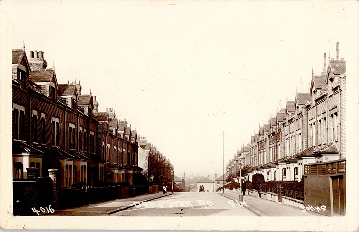 Dempster Road, Wandsworth, c.1910. Johns series. Elam Collection.