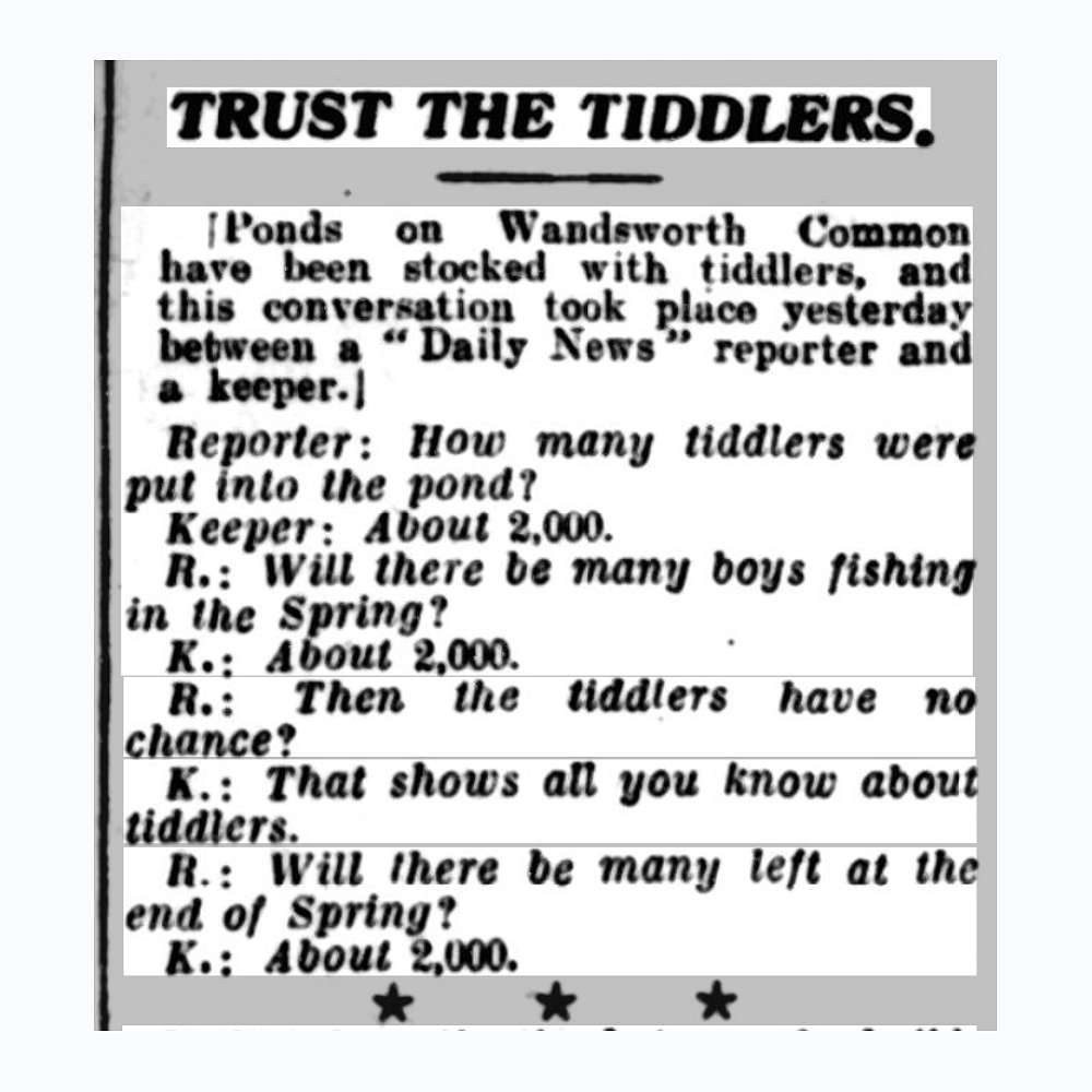 Daily News cutting: Trust the Tiddlers, 5 February 1930
