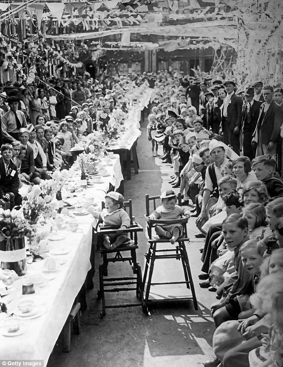 Orville Street Jubilee street party, 1935