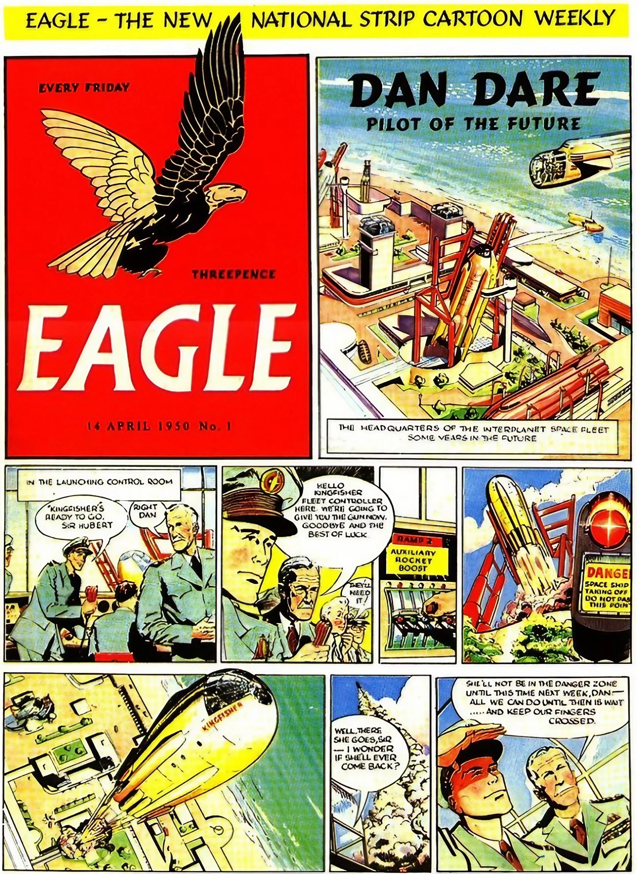 Eagle, No. 1, 14 April 1950: Dan Dare, Pilot of the Future