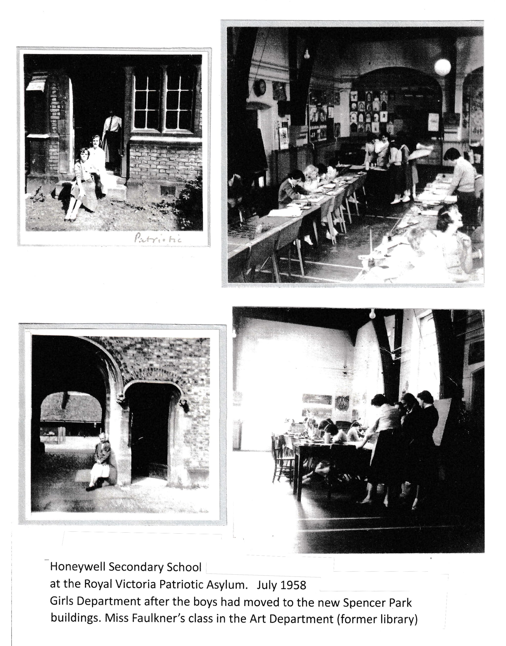 Honeywell Secondary School at the Royal Victoria Patriotic Asylum, July 1958
